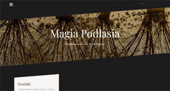 Desktop Screenshot of magiapodlasia.pl